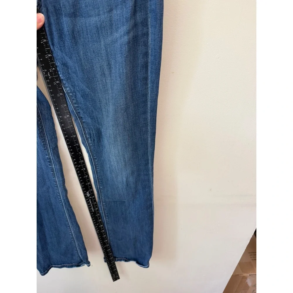 Express Barely Boot Mid Rise Jeans Medium Wash Blue Denim Women Size 8R